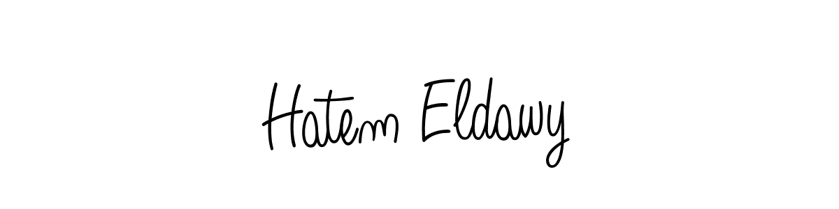 Design your own signature with our free online signature maker. With this signature software, you can create a handwritten (Angelique-Rose-font-FFP) signature for name Hatem Eldawy. Hatem Eldawy signature style 5 images and pictures png