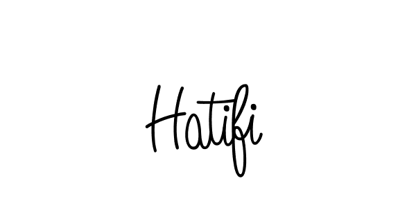 Hatifi stylish signature style. Best Handwritten Sign (Angelique-Rose-font-FFP) for my name. Handwritten Signature Collection Ideas for my name Hatifi. Hatifi signature style 5 images and pictures png