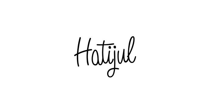 Hatijul stylish signature style. Best Handwritten Sign (Angelique-Rose-font-FFP) for my name. Handwritten Signature Collection Ideas for my name Hatijul. Hatijul signature style 5 images and pictures png