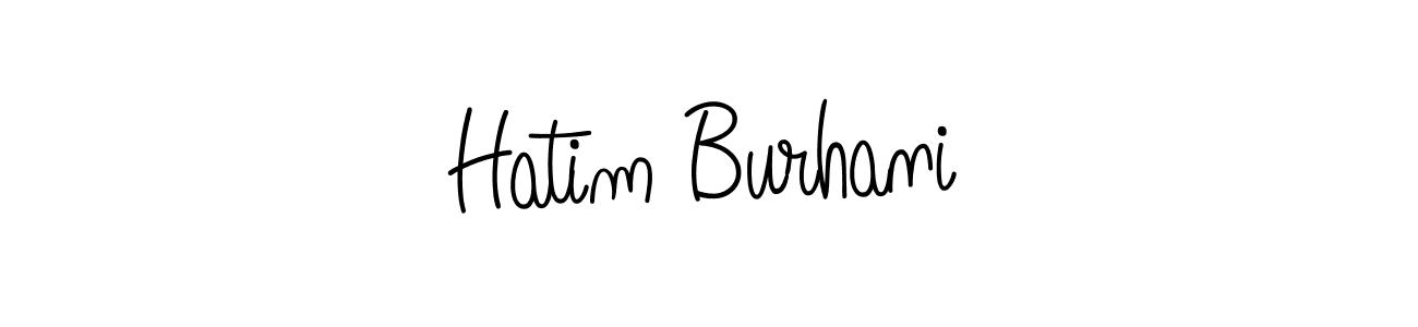 Once you've used our free online signature maker to create your best signature Angelique-Rose-font-FFP style, it's time to enjoy all of the benefits that Hatim Burhani name signing documents. Hatim Burhani signature style 5 images and pictures png