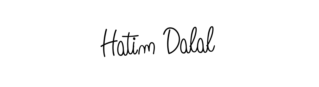 Hatim Dalal stylish signature style. Best Handwritten Sign (Angelique-Rose-font-FFP) for my name. Handwritten Signature Collection Ideas for my name Hatim Dalal. Hatim Dalal signature style 5 images and pictures png