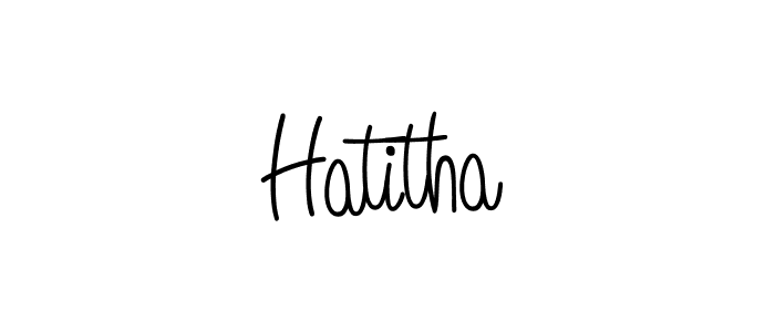 How to make Hatitha signature? Angelique-Rose-font-FFP is a professional autograph style. Create handwritten signature for Hatitha name. Hatitha signature style 5 images and pictures png