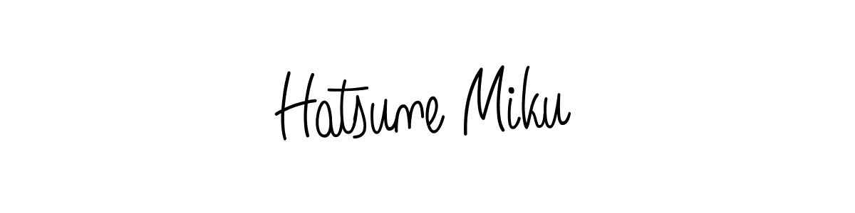 You should practise on your own different ways (Angelique-Rose-font-FFP) to write your name (Hatsune Miku) in signature. don't let someone else do it for you. Hatsune Miku signature style 5 images and pictures png