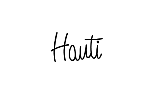 Use a signature maker to create a handwritten signature online. With this signature software, you can design (Angelique-Rose-font-FFP) your own signature for name Hauti. Hauti signature style 5 images and pictures png
