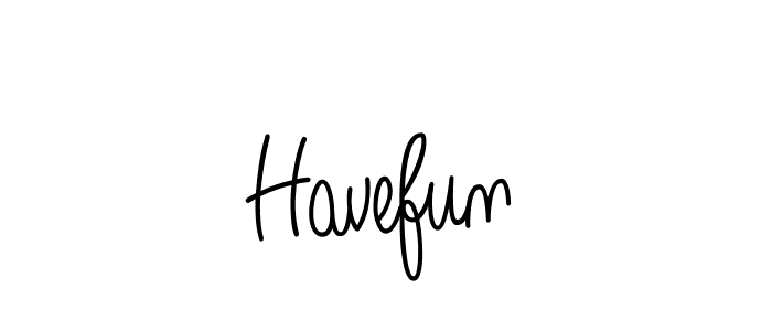 How to make Havefun signature? Angelique-Rose-font-FFP is a professional autograph style. Create handwritten signature for Havefun name. Havefun signature style 5 images and pictures png