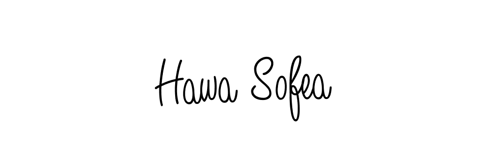 You should practise on your own different ways (Angelique-Rose-font-FFP) to write your name (Hawa Sofea) in signature. don't let someone else do it for you. Hawa Sofea signature style 5 images and pictures png