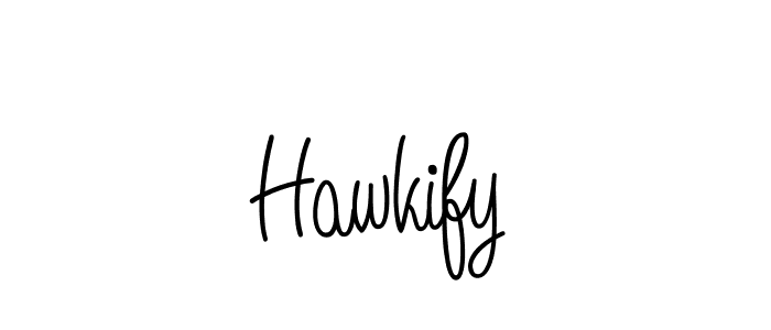 if you are searching for the best signature style for your name Hawkify. so please give up your signature search. here we have designed multiple signature styles  using Angelique-Rose-font-FFP. Hawkify signature style 5 images and pictures png