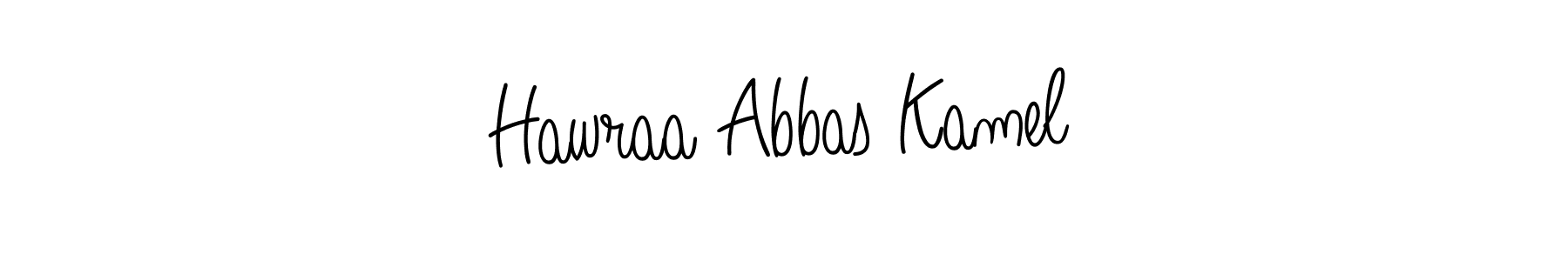 Make a short Hawraa Abbas Kamel signature style. Manage your documents anywhere anytime using Angelique-Rose-font-FFP. Create and add eSignatures, submit forms, share and send files easily. Hawraa Abbas Kamel signature style 5 images and pictures png