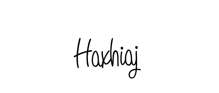 How to make Haxhiaj name signature. Use Angelique-Rose-font-FFP style for creating short signs online. This is the latest handwritten sign. Haxhiaj signature style 5 images and pictures png