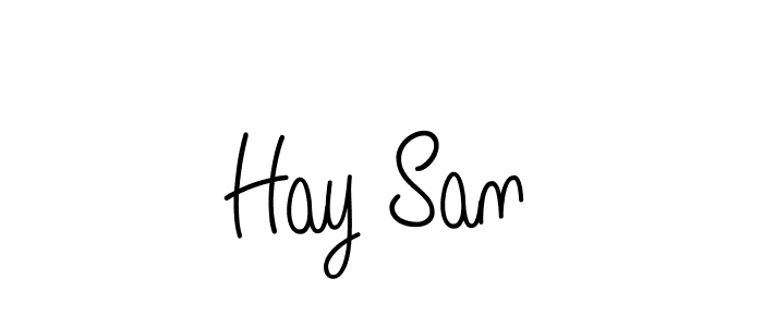 The best way (Angelique-Rose-font-FFP) to make a short signature is to pick only two or three words in your name. The name Hay San include a total of six letters. For converting this name. Hay San signature style 5 images and pictures png