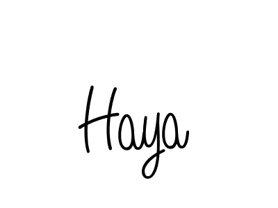 Haya stylish signature style. Best Handwritten Sign (Angelique-Rose-font-FFP) for my name. Handwritten Signature Collection Ideas for my name Haya. Haya signature style 5 images and pictures png