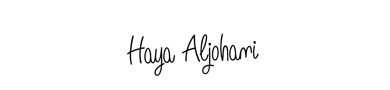 It looks lik you need a new signature style for name Haya Aljohani. Design unique handwritten (Angelique-Rose-font-FFP) signature with our free signature maker in just a few clicks. Haya Aljohani signature style 5 images and pictures png