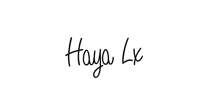 How to Draw Haya Lx signature style? Angelique-Rose-font-FFP is a latest design signature styles for name Haya Lx. Haya Lx signature style 5 images and pictures png