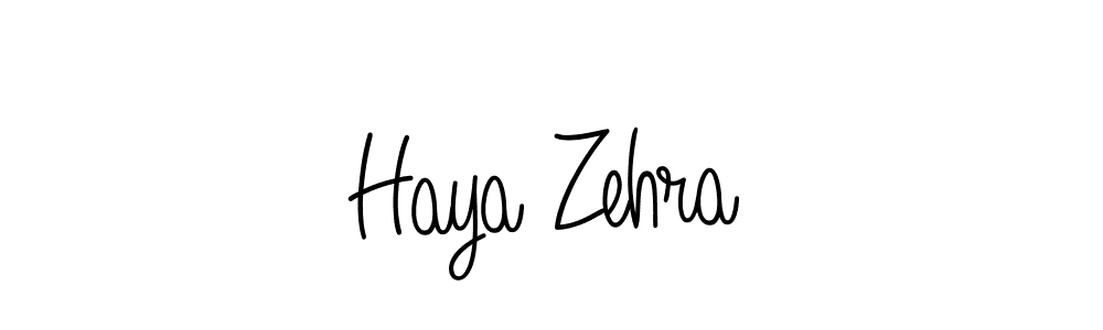 How to make Haya Zehra signature? Angelique-Rose-font-FFP is a professional autograph style. Create handwritten signature for Haya Zehra name. Haya Zehra signature style 5 images and pictures png