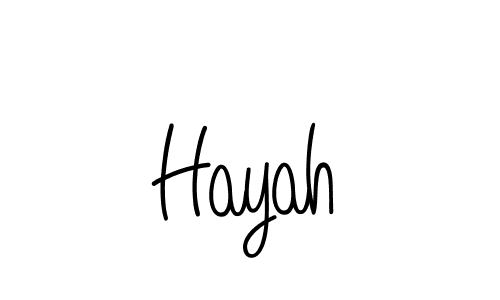 Hayah stylish signature style. Best Handwritten Sign (Angelique-Rose-font-FFP) for my name. Handwritten Signature Collection Ideas for my name Hayah. Hayah signature style 5 images and pictures png