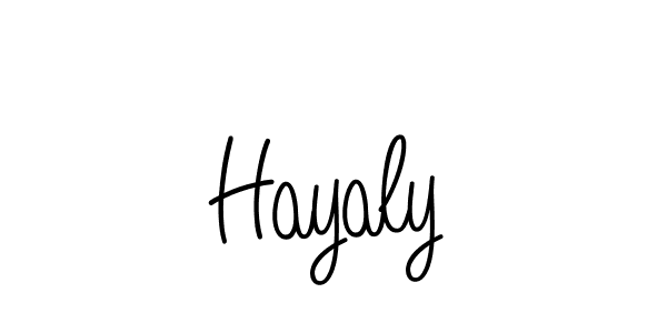 How to make Hayaly signature? Angelique-Rose-font-FFP is a professional autograph style. Create handwritten signature for Hayaly name. Hayaly signature style 5 images and pictures png