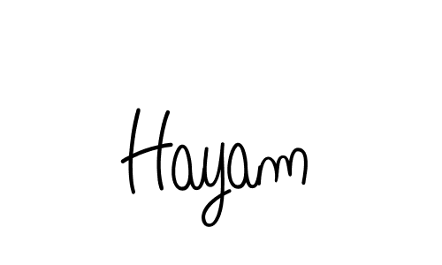 Also we have Hayam name is the best signature style. Create professional handwritten signature collection using Angelique-Rose-font-FFP autograph style. Hayam signature style 5 images and pictures png