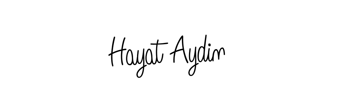 Hayat Aydin stylish signature style. Best Handwritten Sign (Angelique-Rose-font-FFP) for my name. Handwritten Signature Collection Ideas for my name Hayat Aydin. Hayat Aydin signature style 5 images and pictures png