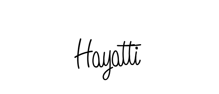 Make a beautiful signature design for name Hayatti. Use this online signature maker to create a handwritten signature for free. Hayatti signature style 5 images and pictures png