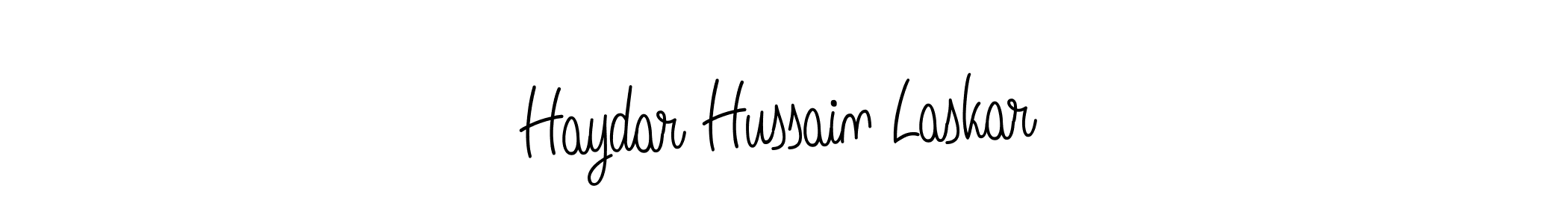 You can use this online signature creator to create a handwritten signature for the name Haydar Hussain Laskar. This is the best online autograph maker. Haydar Hussain Laskar signature style 5 images and pictures png