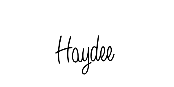 How to make Haydee name signature. Use Angelique-Rose-font-FFP style for creating short signs online. This is the latest handwritten sign. Haydee signature style 5 images and pictures png