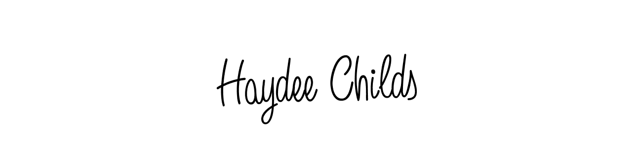 How to make Haydee Childs name signature. Use Angelique-Rose-font-FFP style for creating short signs online. This is the latest handwritten sign. Haydee Childs signature style 5 images and pictures png