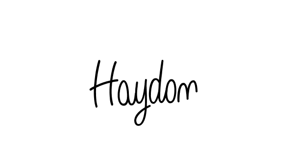 How to make Haydon name signature. Use Angelique-Rose-font-FFP style for creating short signs online. This is the latest handwritten sign. Haydon signature style 5 images and pictures png