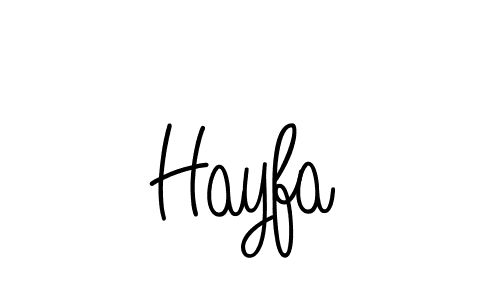 Make a beautiful signature design for name Hayfa. Use this online signature maker to create a handwritten signature for free. Hayfa signature style 5 images and pictures png