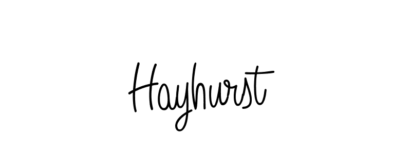 Design your own signature with our free online signature maker. With this signature software, you can create a handwritten (Angelique-Rose-font-FFP) signature for name Hayhurst. Hayhurst signature style 5 images and pictures png