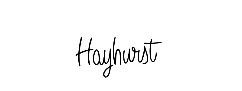 You should practise on your own different ways (Angelique-Rose-font-FFP) to write your name (Hayhurst) in signature. don't let someone else do it for you. Hayhurst signature style 5 images and pictures png