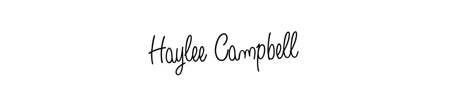 Create a beautiful signature design for name Haylee Campbell. With this signature (Angelique-Rose-font-FFP) fonts, you can make a handwritten signature for free. Haylee Campbell signature style 5 images and pictures png