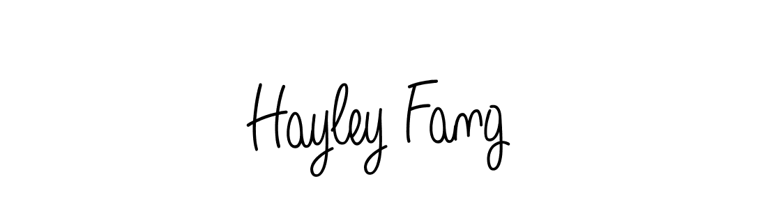 Hayley Fang stylish signature style. Best Handwritten Sign (Angelique-Rose-font-FFP) for my name. Handwritten Signature Collection Ideas for my name Hayley Fang. Hayley Fang signature style 5 images and pictures png