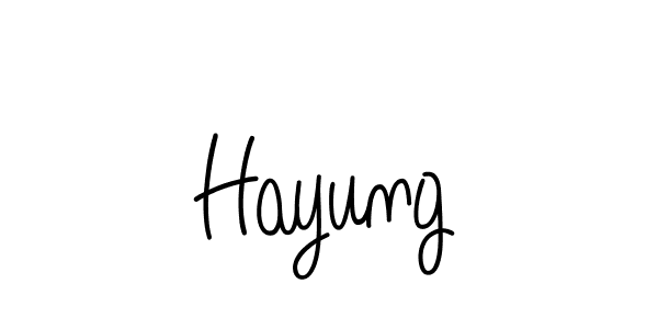 How to Draw Hayung signature style? Angelique-Rose-font-FFP is a latest design signature styles for name Hayung. Hayung signature style 5 images and pictures png