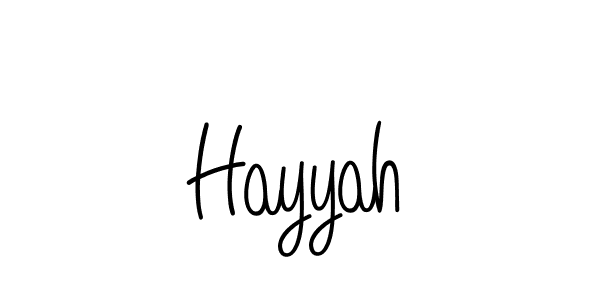 How to Draw Hayyah signature style? Angelique-Rose-font-FFP is a latest design signature styles for name Hayyah. Hayyah signature style 5 images and pictures png