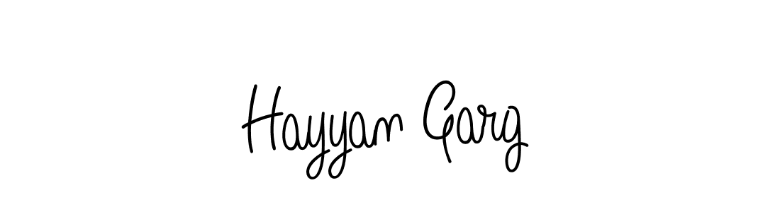 Hayyan Garg stylish signature style. Best Handwritten Sign (Angelique-Rose-font-FFP) for my name. Handwritten Signature Collection Ideas for my name Hayyan Garg. Hayyan Garg signature style 5 images and pictures png