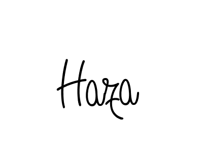 How to make Haza name signature. Use Angelique-Rose-font-FFP style for creating short signs online. This is the latest handwritten sign. Haza signature style 5 images and pictures png