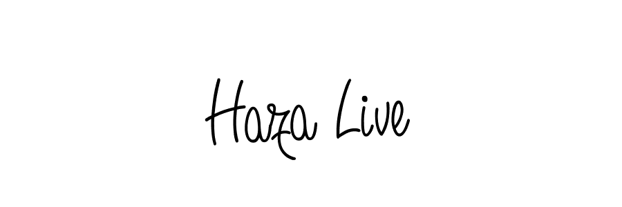 if you are searching for the best signature style for your name Haza Live. so please give up your signature search. here we have designed multiple signature styles  using Angelique-Rose-font-FFP. Haza Live signature style 5 images and pictures png