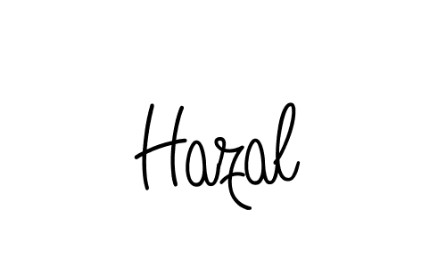 Hazal stylish signature style. Best Handwritten Sign (Angelique-Rose-font-FFP) for my name. Handwritten Signature Collection Ideas for my name Hazal. Hazal signature style 5 images and pictures png