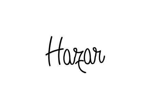 Design your own signature with our free online signature maker. With this signature software, you can create a handwritten (Angelique-Rose-font-FFP) signature for name Hazar. Hazar signature style 5 images and pictures png