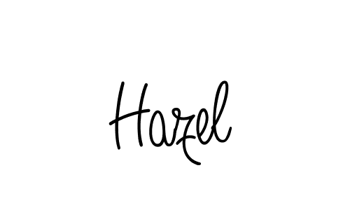 Hazel stylish signature style. Best Handwritten Sign (Angelique-Rose-font-FFP) for my name. Handwritten Signature Collection Ideas for my name Hazel. Hazel signature style 5 images and pictures png