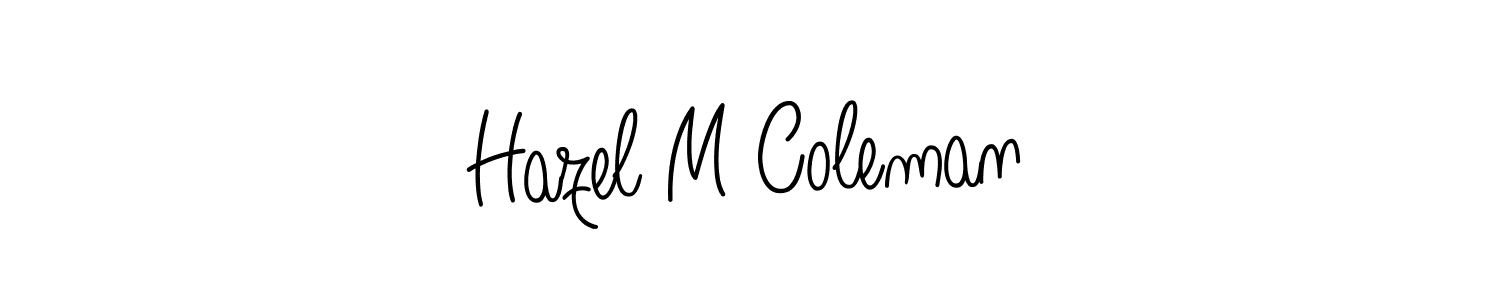 if you are searching for the best signature style for your name Hazel M Coleman. so please give up your signature search. here we have designed multiple signature styles  using Angelique-Rose-font-FFP. Hazel M Coleman signature style 5 images and pictures png