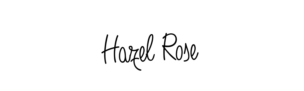 Make a beautiful signature design for name Hazel Rose. With this signature (Angelique-Rose-font-FFP) style, you can create a handwritten signature for free. Hazel Rose signature style 5 images and pictures png