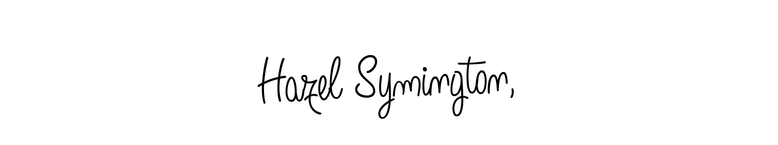 How to Draw Hazel Symington, signature style? Angelique-Rose-font-FFP is a latest design signature styles for name Hazel Symington,. Hazel Symington, signature style 5 images and pictures png