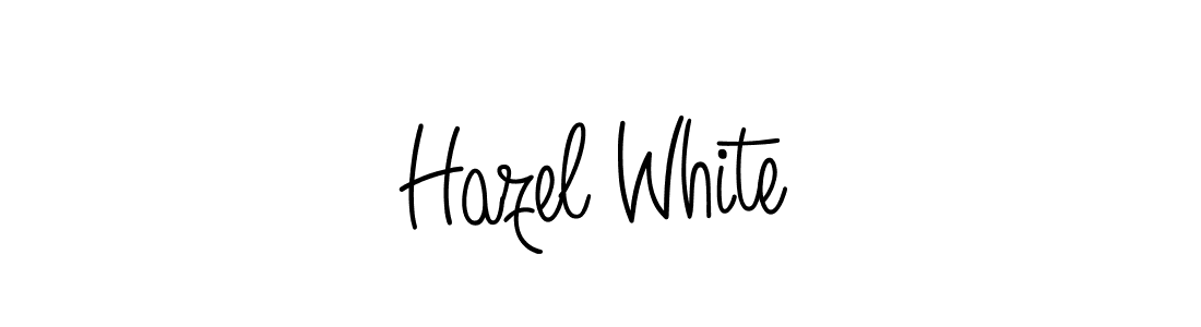 Angelique-Rose-font-FFP is a professional signature style that is perfect for those who want to add a touch of class to their signature. It is also a great choice for those who want to make their signature more unique. Get Hazel White name to fancy signature for free. Hazel White signature style 5 images and pictures png