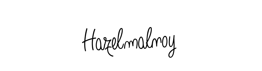 Design your own signature with our free online signature maker. With this signature software, you can create a handwritten (Angelique-Rose-font-FFP) signature for name Hazelmalnoy. Hazelmalnoy signature style 5 images and pictures png