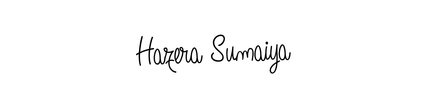 Make a beautiful signature design for name Hazera Sumaiya. Use this online signature maker to create a handwritten signature for free. Hazera Sumaiya signature style 5 images and pictures png