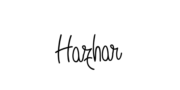 The best way (Angelique-Rose-font-FFP) to make a short signature is to pick only two or three words in your name. The name Hazhar include a total of six letters. For converting this name. Hazhar signature style 5 images and pictures png