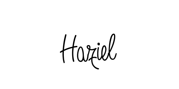 Haziel stylish signature style. Best Handwritten Sign (Angelique-Rose-font-FFP) for my name. Handwritten Signature Collection Ideas for my name Haziel. Haziel signature style 5 images and pictures png