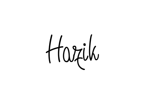 Create a beautiful signature design for name Hazik. With this signature (Angelique-Rose-font-FFP) fonts, you can make a handwritten signature for free. Hazik signature style 5 images and pictures png