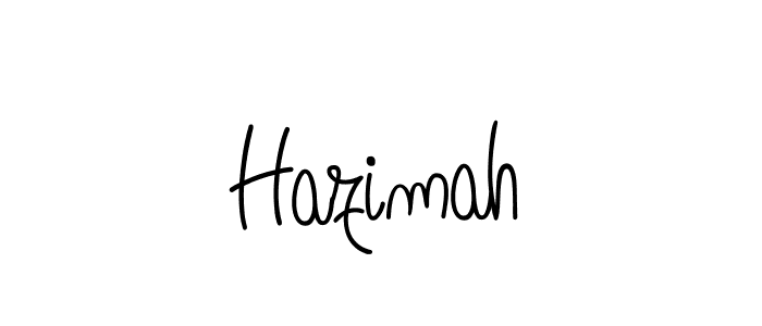 The best way (Angelique-Rose-font-FFP) to make a short signature is to pick only two or three words in your name. The name Hazimah include a total of six letters. For converting this name. Hazimah signature style 5 images and pictures png